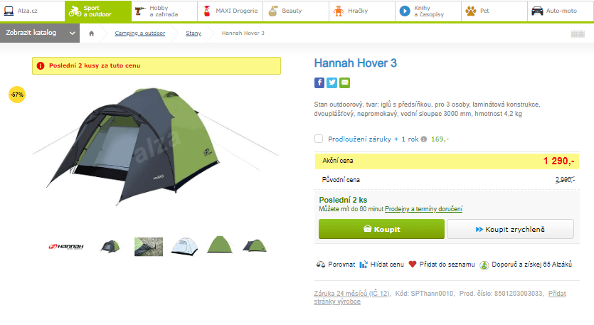 Stan outdoorový Hannah Hover 3
