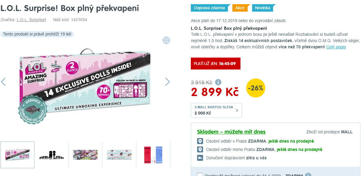 Box plný překvapení pro dívky - L.O.L. Surprise!