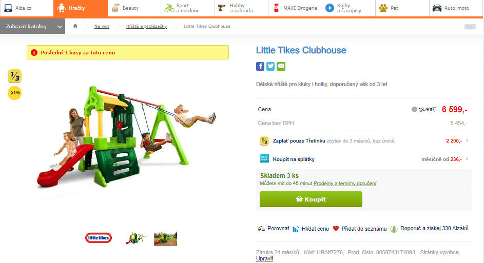 Dětské hřiště Little Tikes Clubhouse