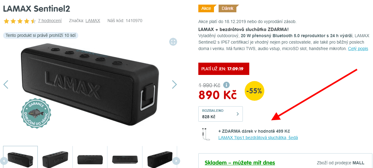 BT repro Lamax Sentinel2, 20W, 24hodin