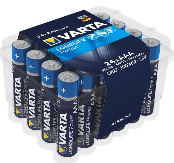 24 ks AAA baterii Varta Longlife Power 