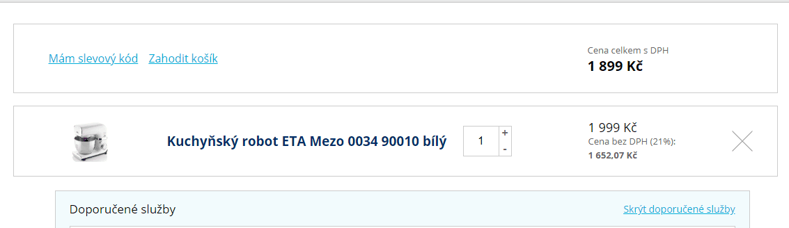 Kuchyňský robot ETA Mezo