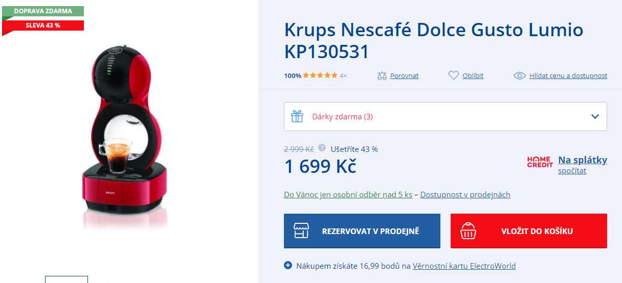Nescafé Krups Dolce Gusto Lumio