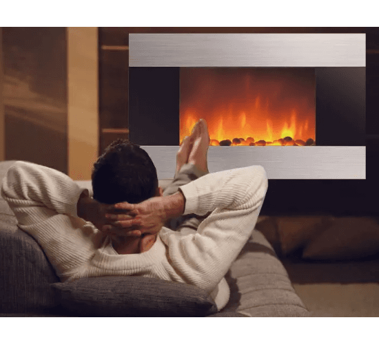 Nástěnná el. kamna s efektem plamene