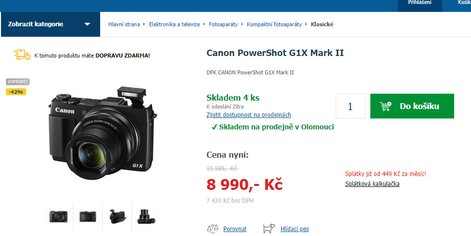 Canon PowerShot G1 X Mark II 