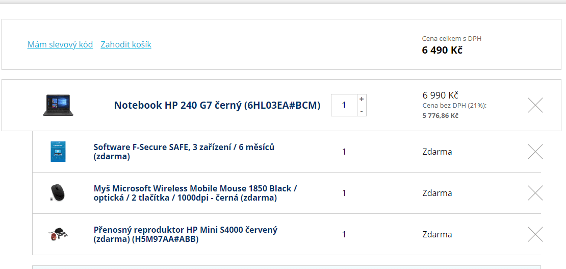 HP, až 2,6GHz, 4GB RAM, SSD, 14", 1,5kg