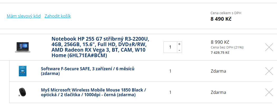 HP, až 3,4GHz, 4GB RAM, SSD, 15,6"