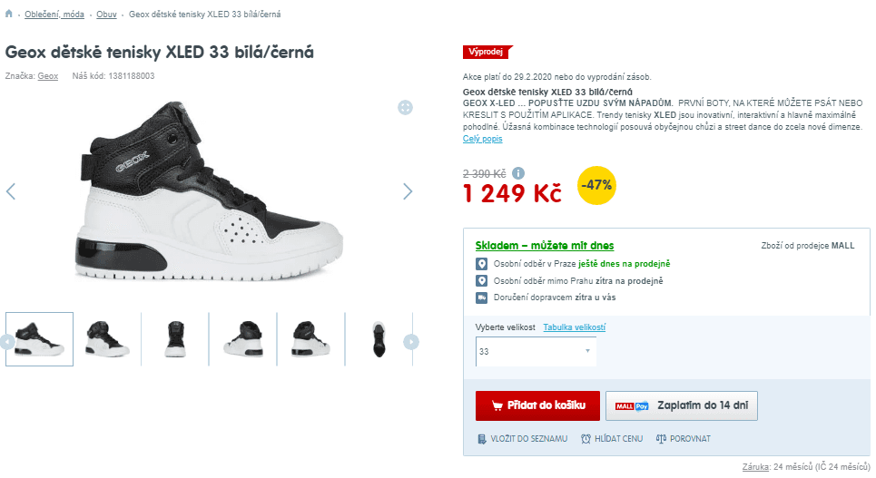 Svítící dětské tenisky Geox XLED
