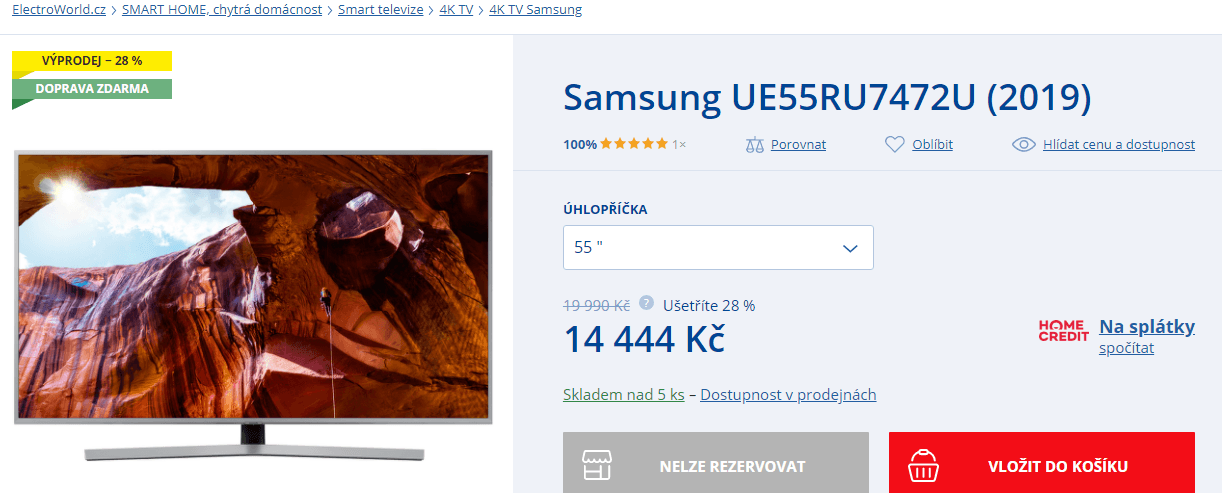 Ultra HD Smart TV, HDR, 139cm, Samsung