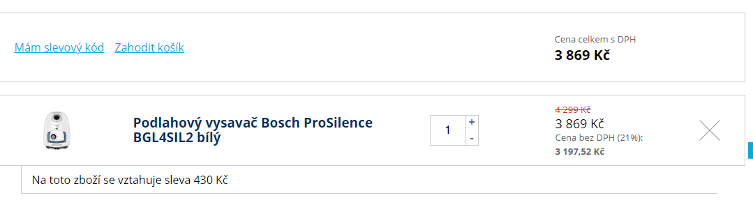 Vysavač Bosch ProSilence, alergici