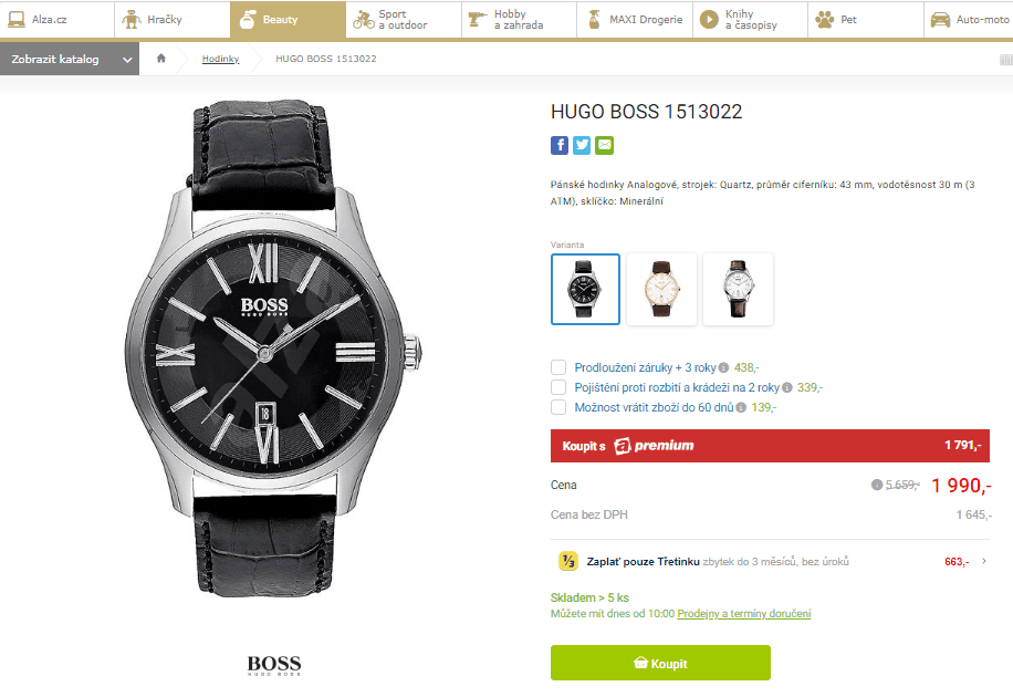 Pánské hodinky Hugo Boss 1513022