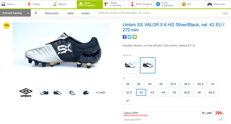Kopačky Umbro SX VALOR II A HG