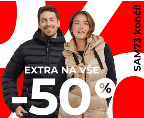 Sam73 - sleva 50% na vše
