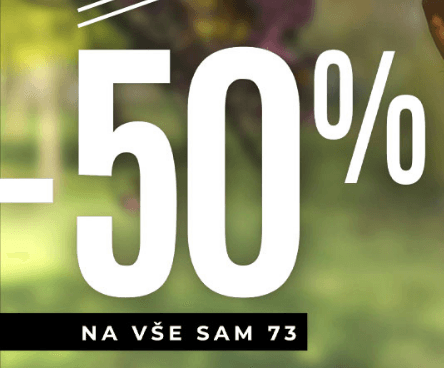 Sam73 - sleva 50% na vše