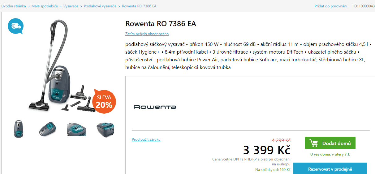Rowenta SILENCE FORCE 5* ANIMAL CARE PRO