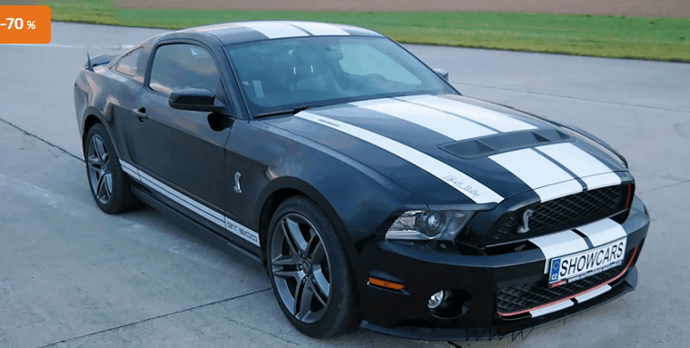 20 minut jízdy Ford Mustang GT500 Shelby