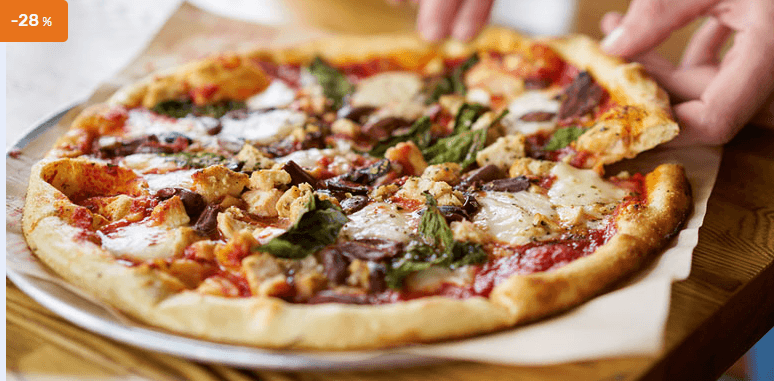 2x pizza dle vašeho výběru o průměru 32 cm