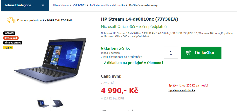 HP, 2,2GHz, 4GB RAM, 14", 1,46kg