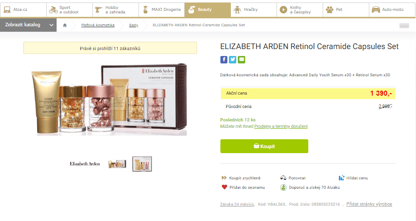 ELIZABETH ARDEN Retinol Ceramide Capsules 