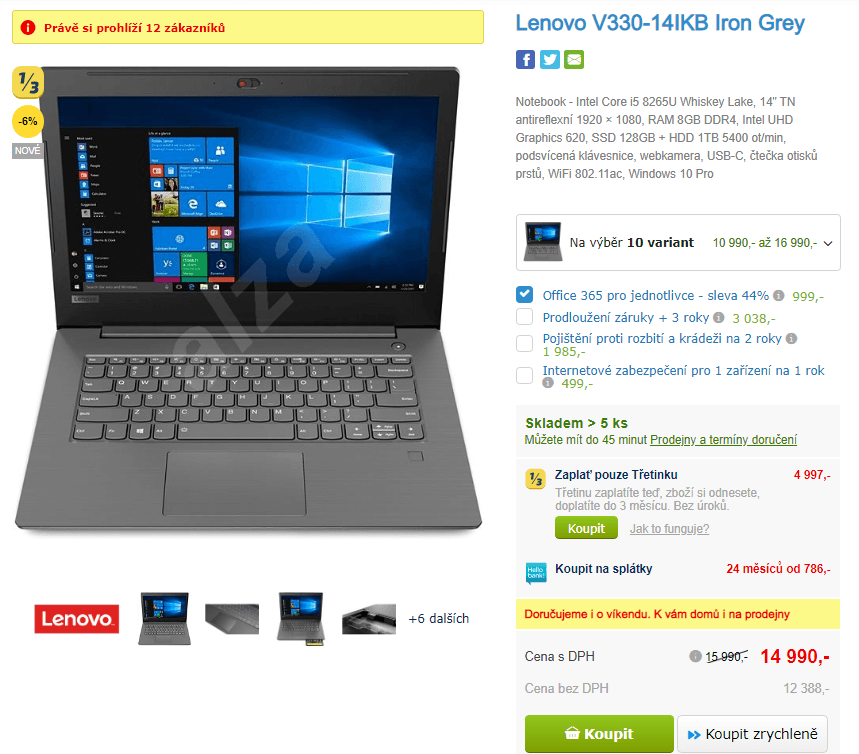 Lenovo, i5 3,9GHz, 8GB RAM, 14", firmy