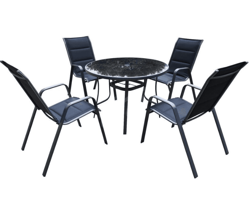 Stůl Timpana Ridge, kovový, 102cm