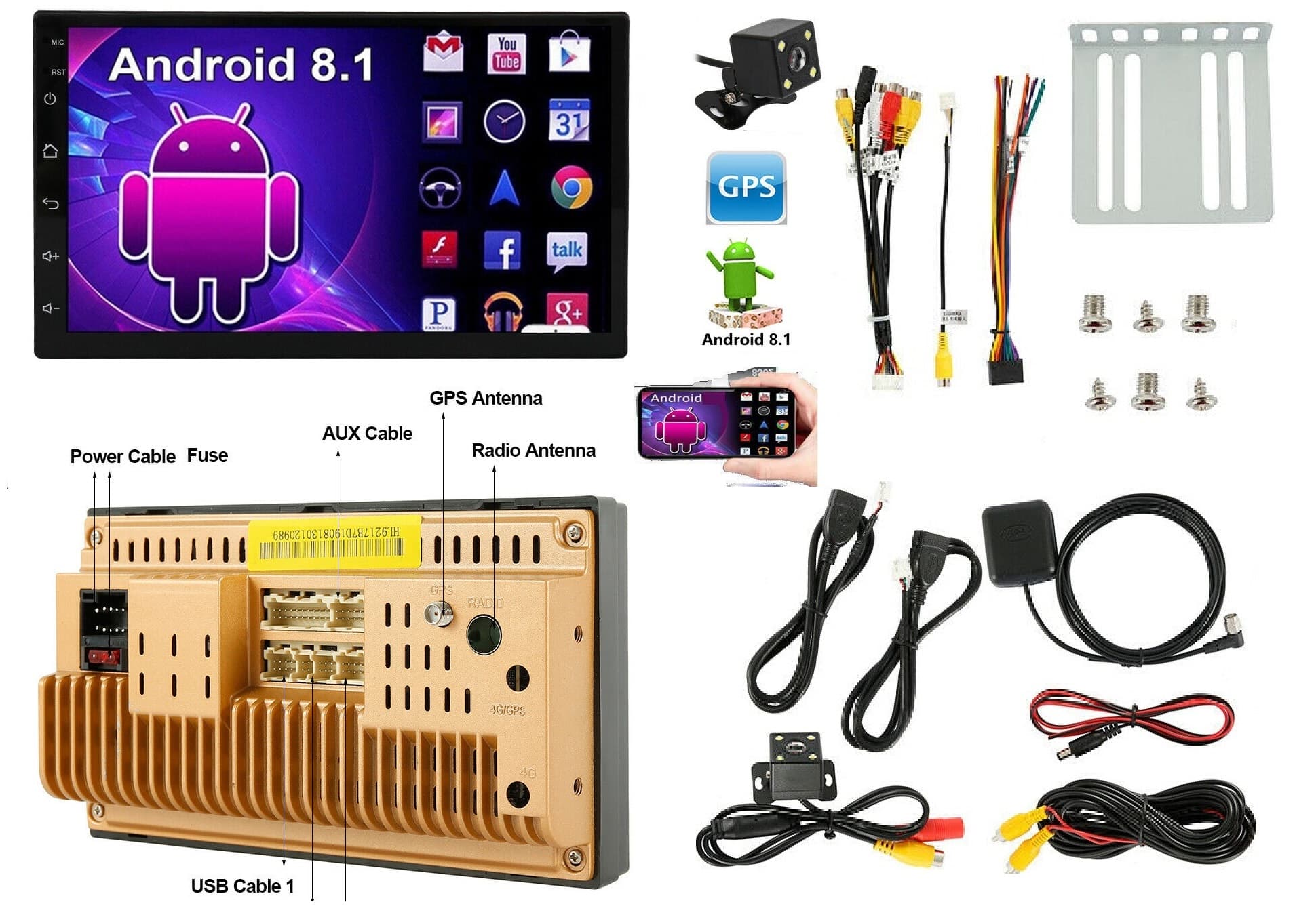 Android GPS 2DIN autorádio 7" lcd     ̶4̶9̶9̶9̶,̶-