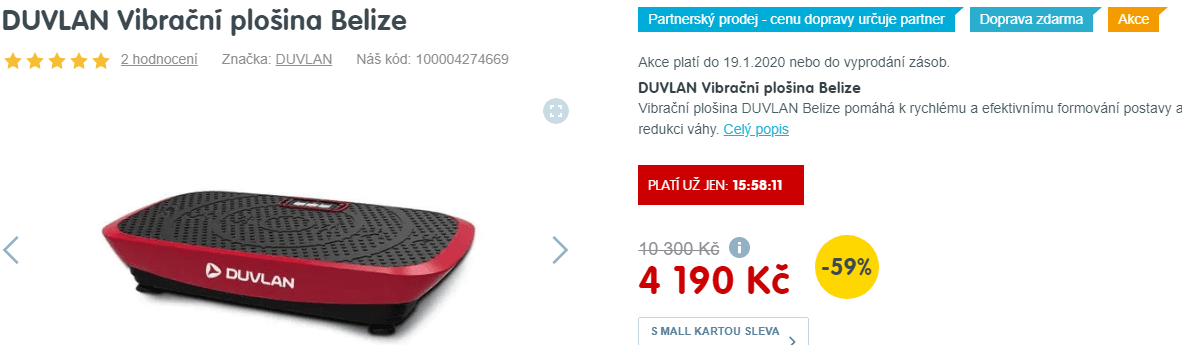 Vibrační plošina DUVLAN Belize