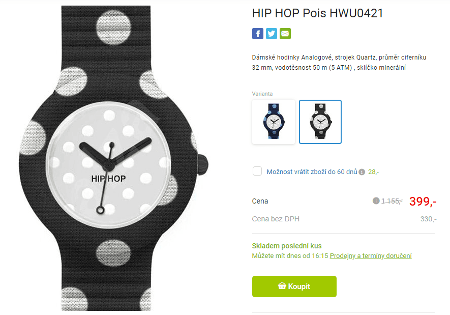 Dámské hodinky HIP HOP Pois