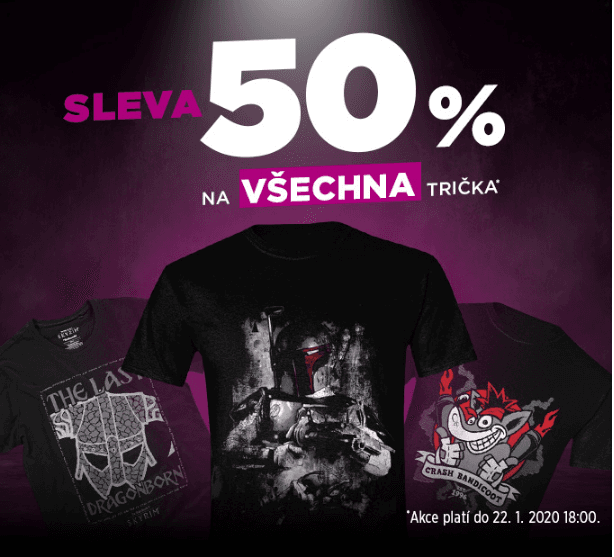 JRC.cz - sleva 50% na všechna trička