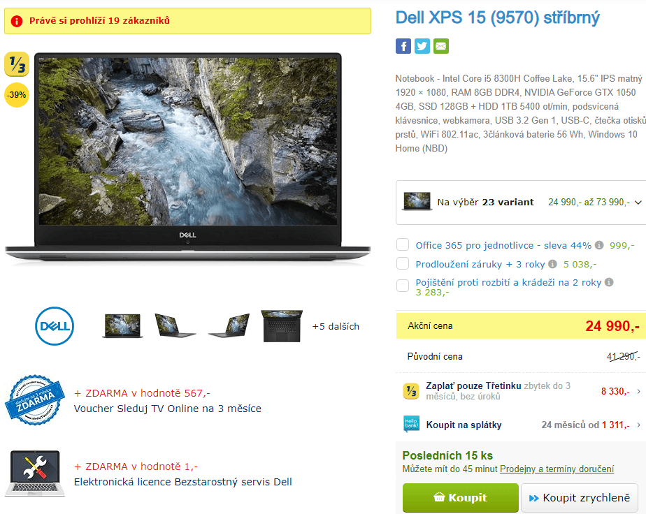 Dell, i5 4GHz, 8GB RAM, 4GB Nvidia, 15,6"