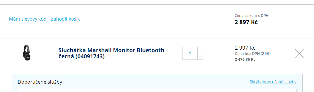Bluetooth sluchátka Marshall Monitor