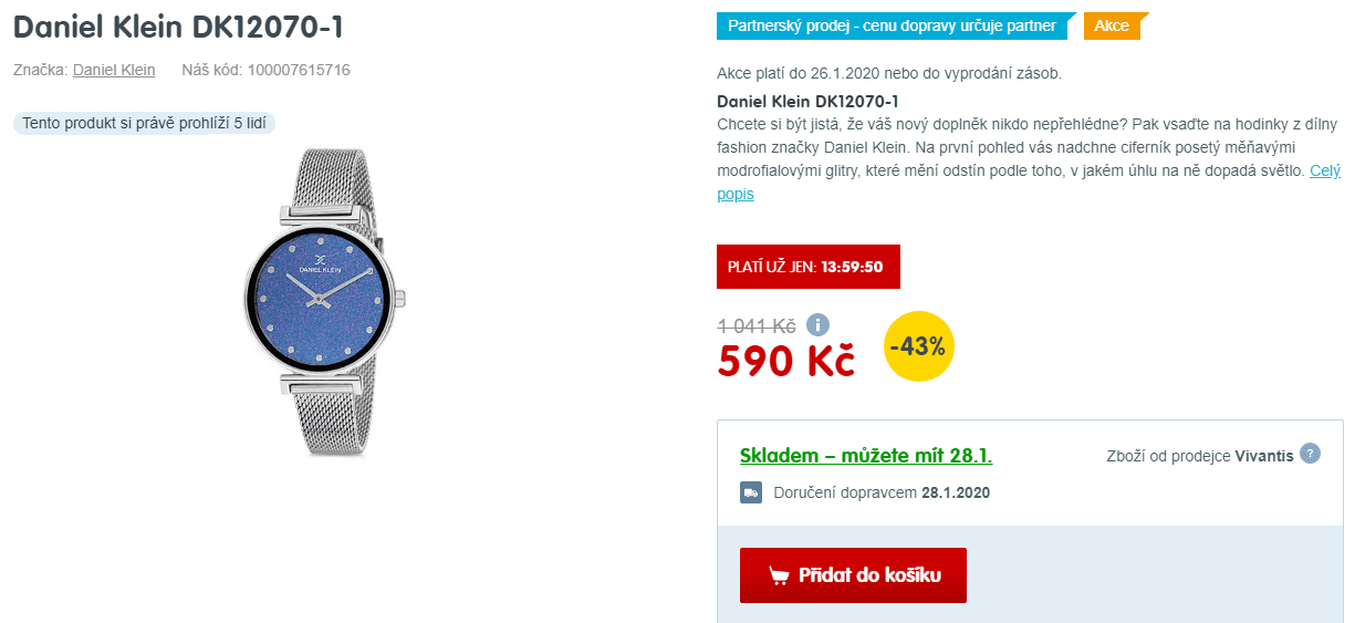 Dámské hodinky Daniel Klein 