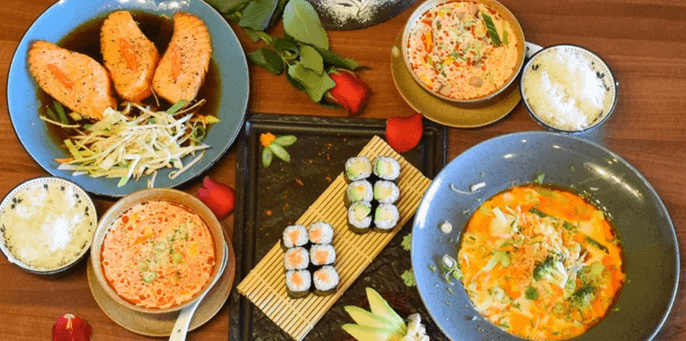 Vietnamsko-thajské menu pro 2 osoby