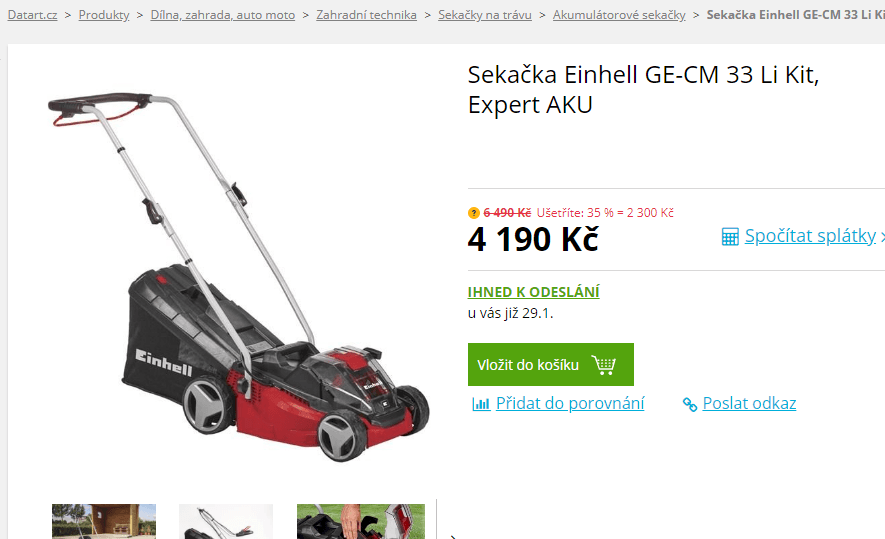 Aku sekačka Einhall
