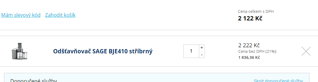 Odšťavňovač Sage BJE 410 