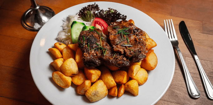 Menu se steakem z krkovice pro 2 osoby 