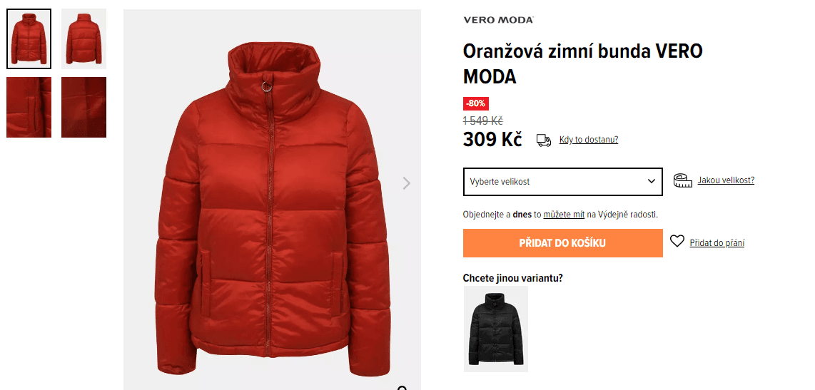 Velký výprodej bund - sleva 80%