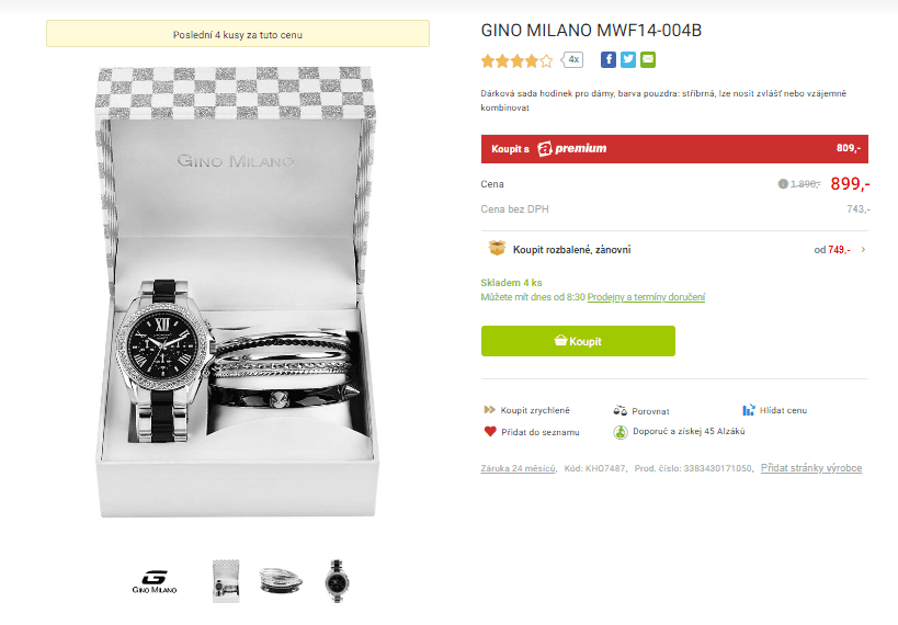 Dárková sada Gino Milano MWF14-004B