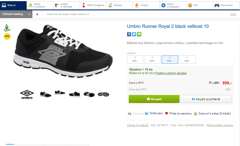 Běžecké boty Umbro Runner Royal 2