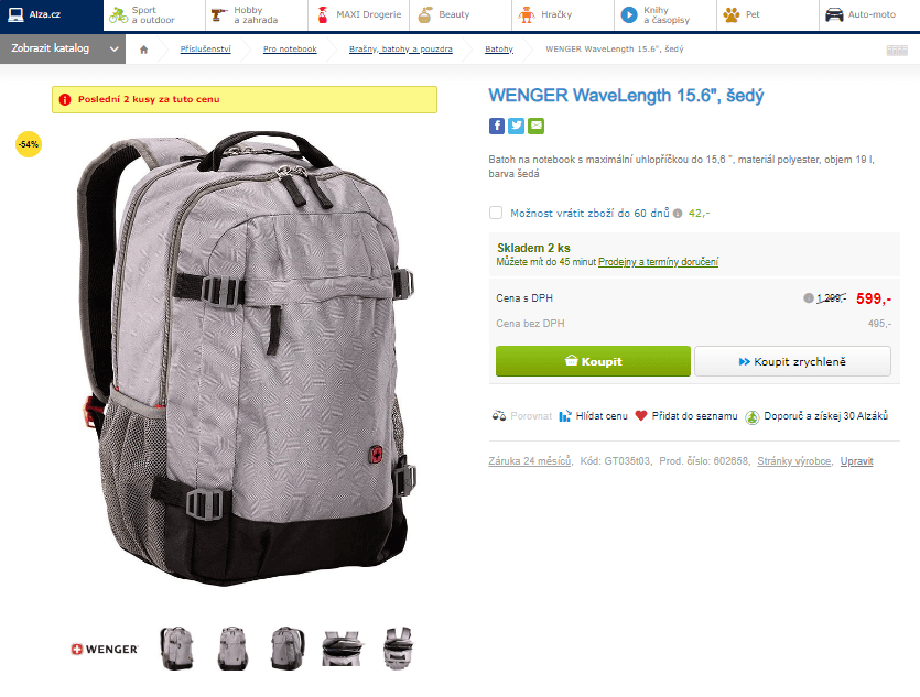 Batoh WENGER WaveLength 15.6"