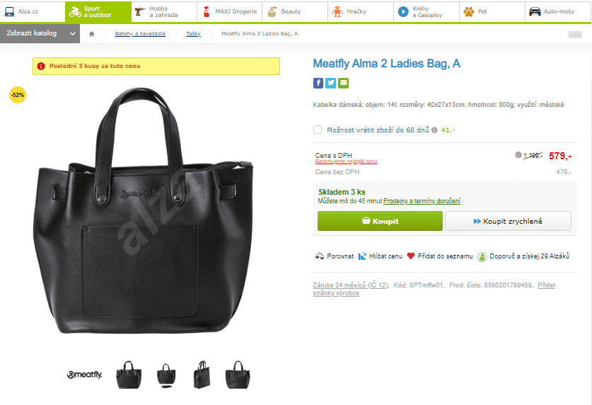 Dámská kabelka Meatfly Alma 2