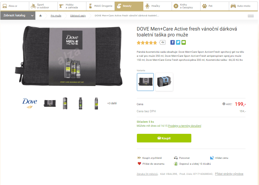 Kosmetická sada Dove men