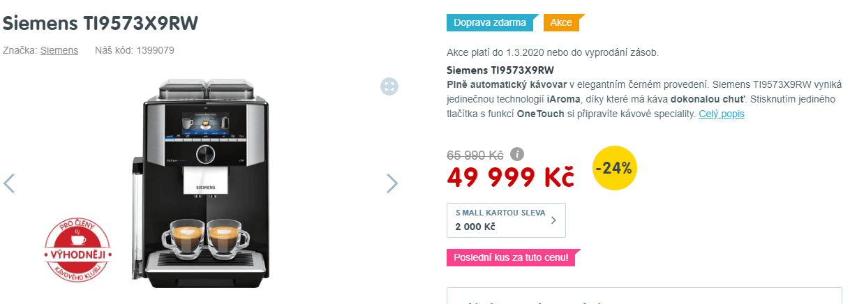 Plnoautomat pro profesionály Siemens