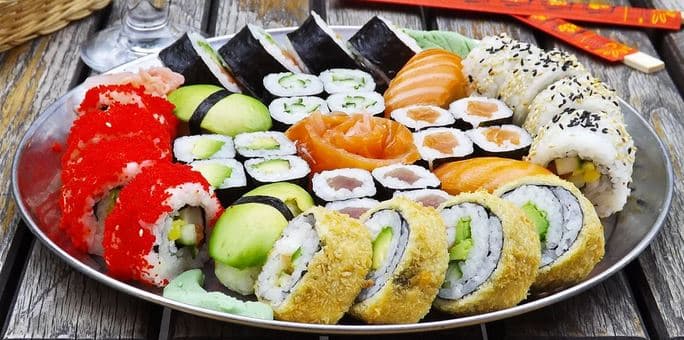 Pestré sushi sety