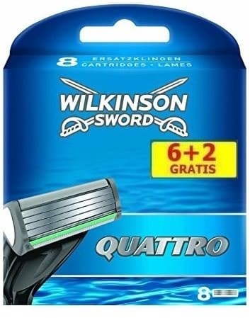 Náhradní břity WILKINSON Quattro 6 + 2 ks