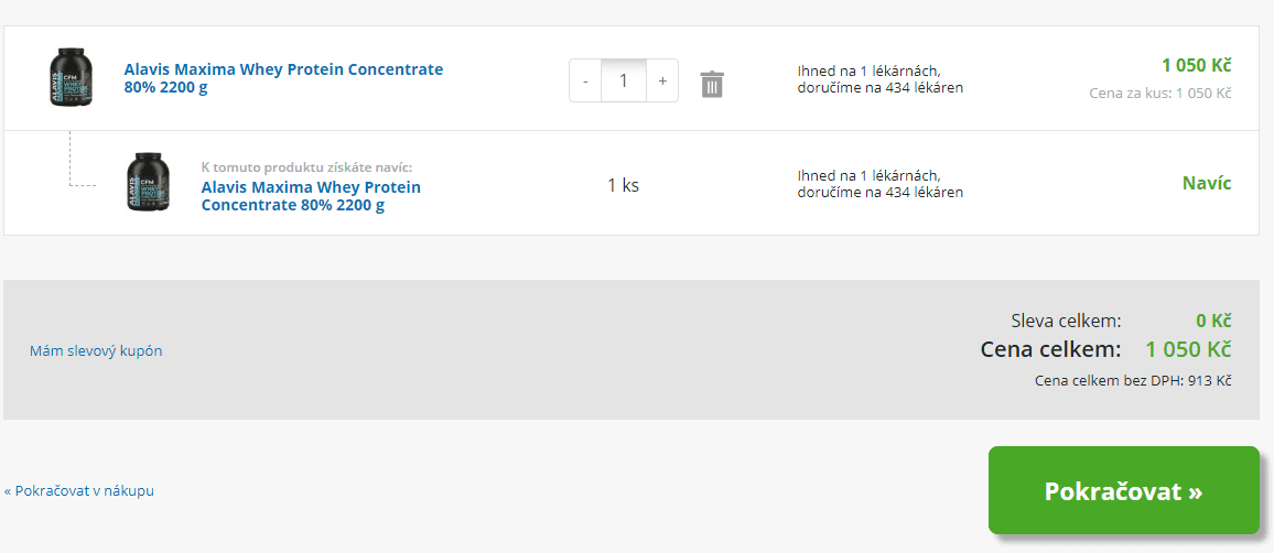 Syrovátkový protein 80% Alavis 2200 g