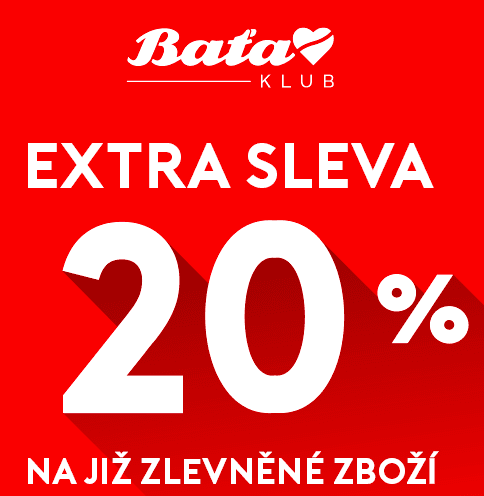 Extra sleva 20% na výprodej