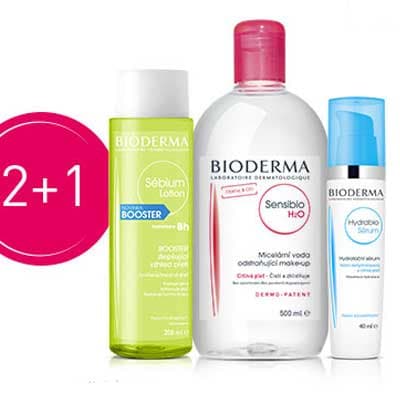 2+1 zdarma na kosmetiku Bioderma