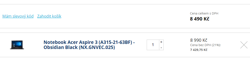 Acer, 2,4GHz, 8GB RAM, SSD, 15,6"