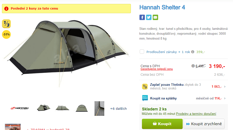 Stan pro 4 - Hannah Shelter 4